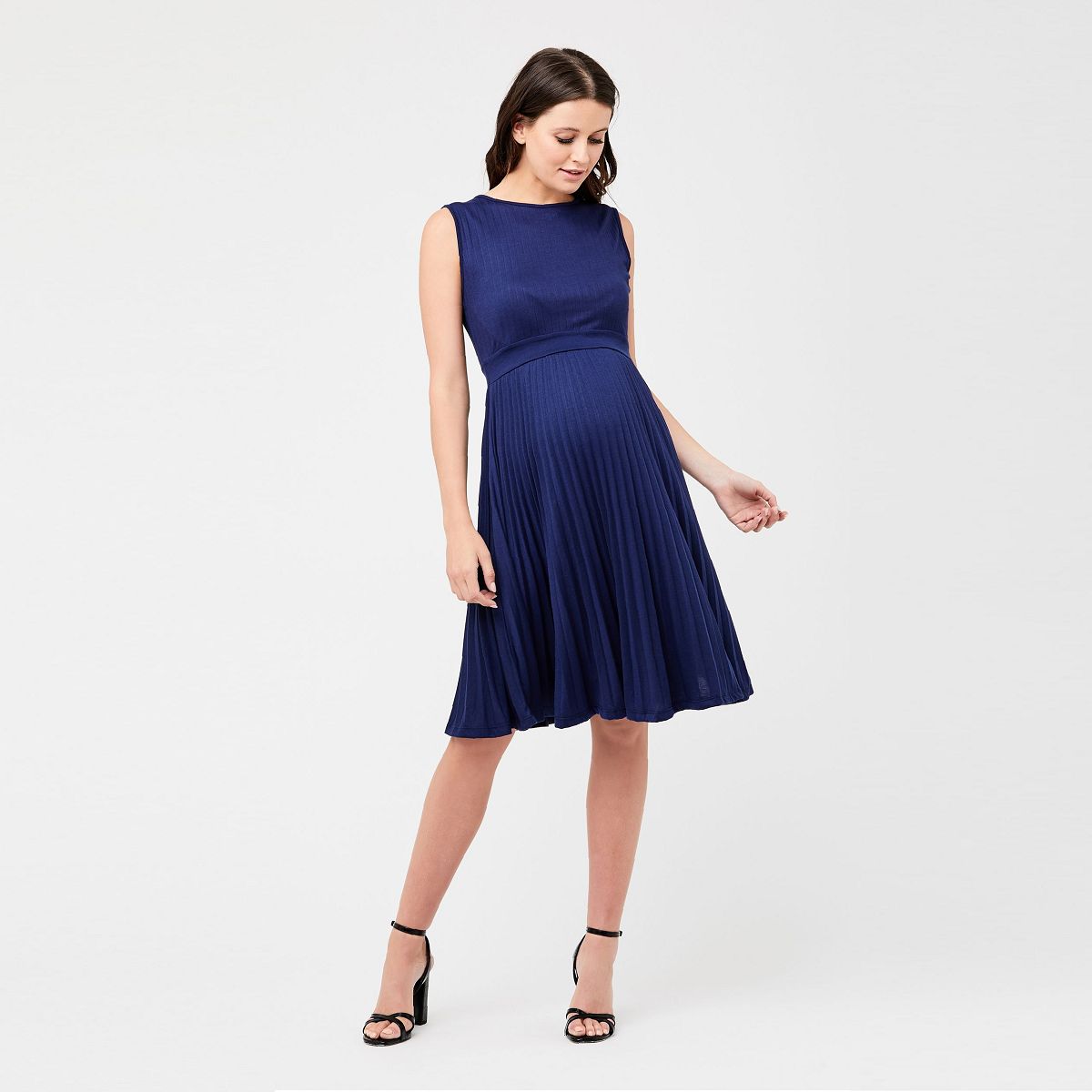 Become a Mom - Blueprint Knife Pleat Dress